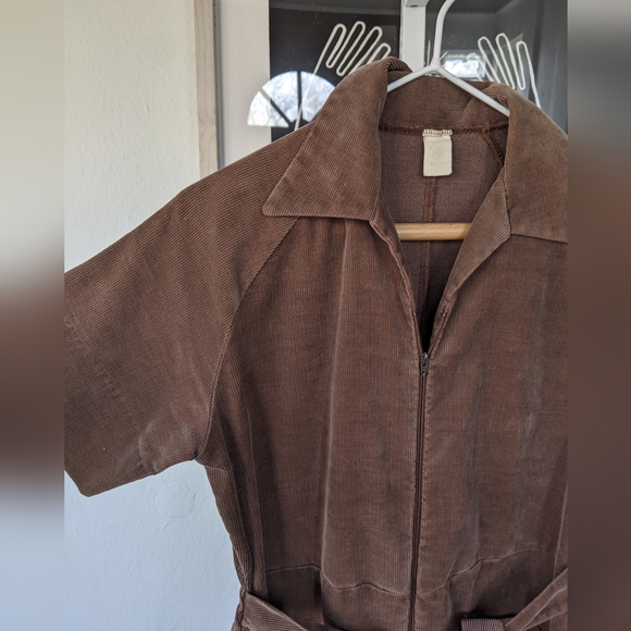 Vintage Brown Cord Jumpsuit - Picture 6 of 6